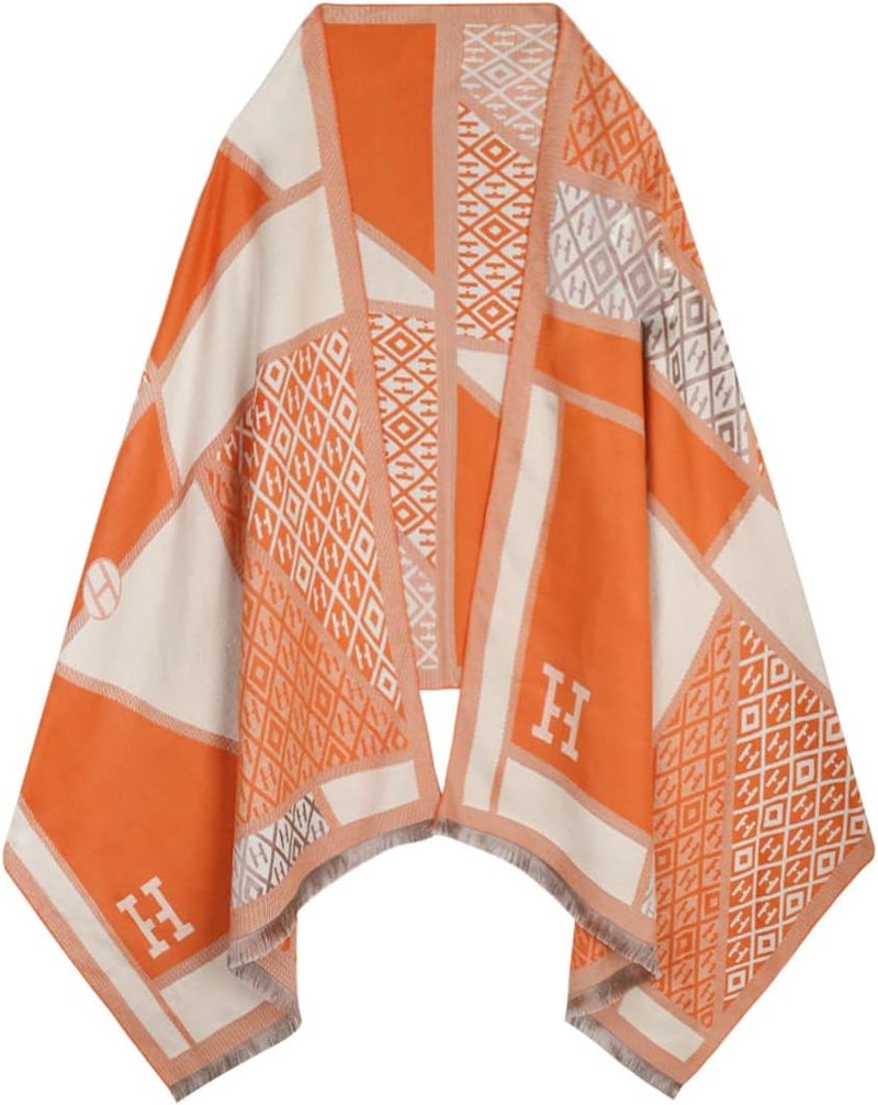 EXTREE Scarfs for Women Pashmina Silky Shawl Wrap for Evening Dressing Blanket Open Front Poncho Cape - Image 1